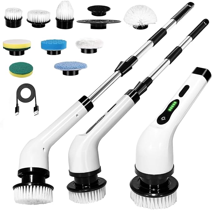 Cleanistic™ | 9-in-1 Electric Spin Scrubber